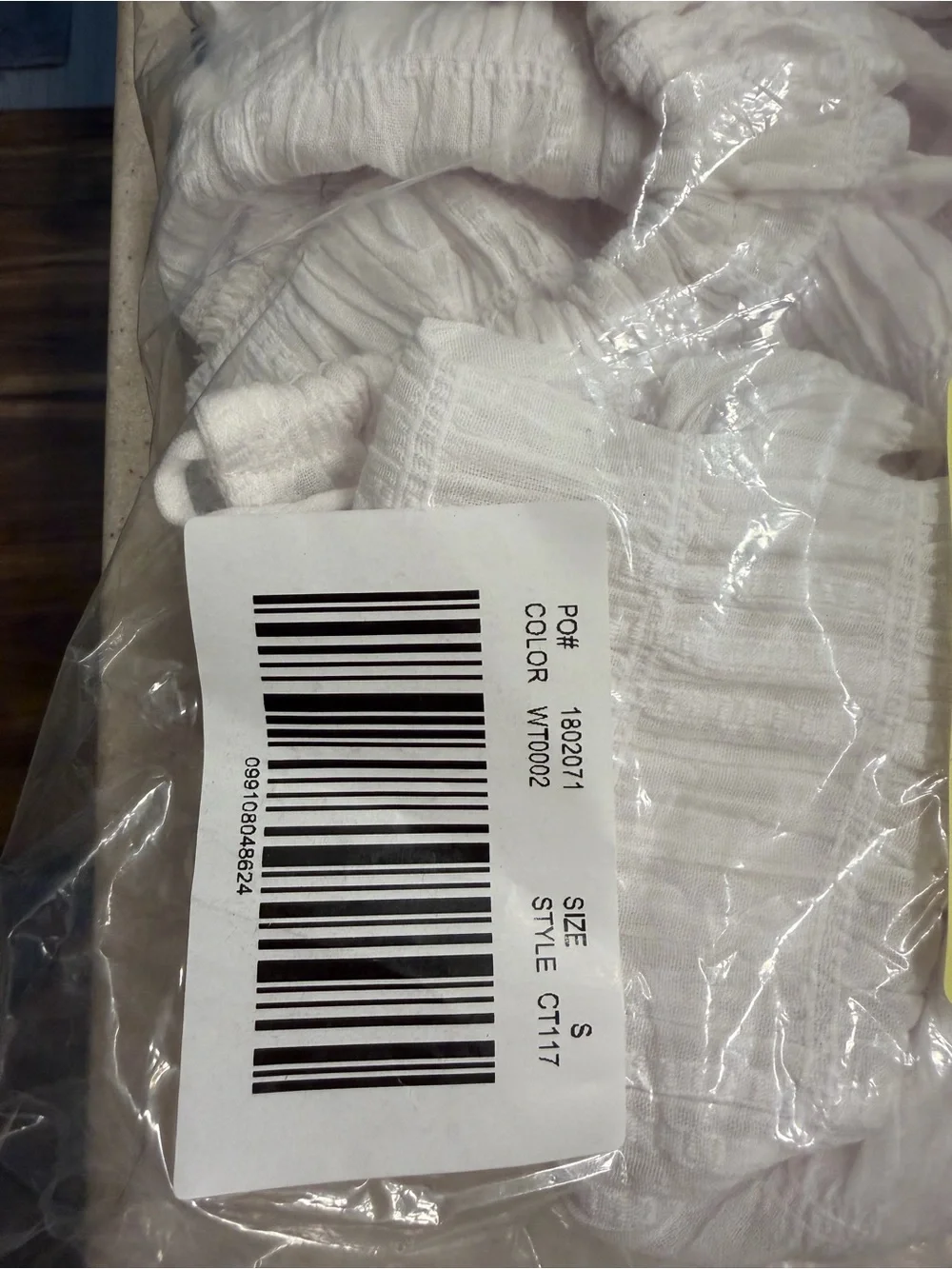 J. Crew White Lightweight Tie Front Popover Top in Seersucker